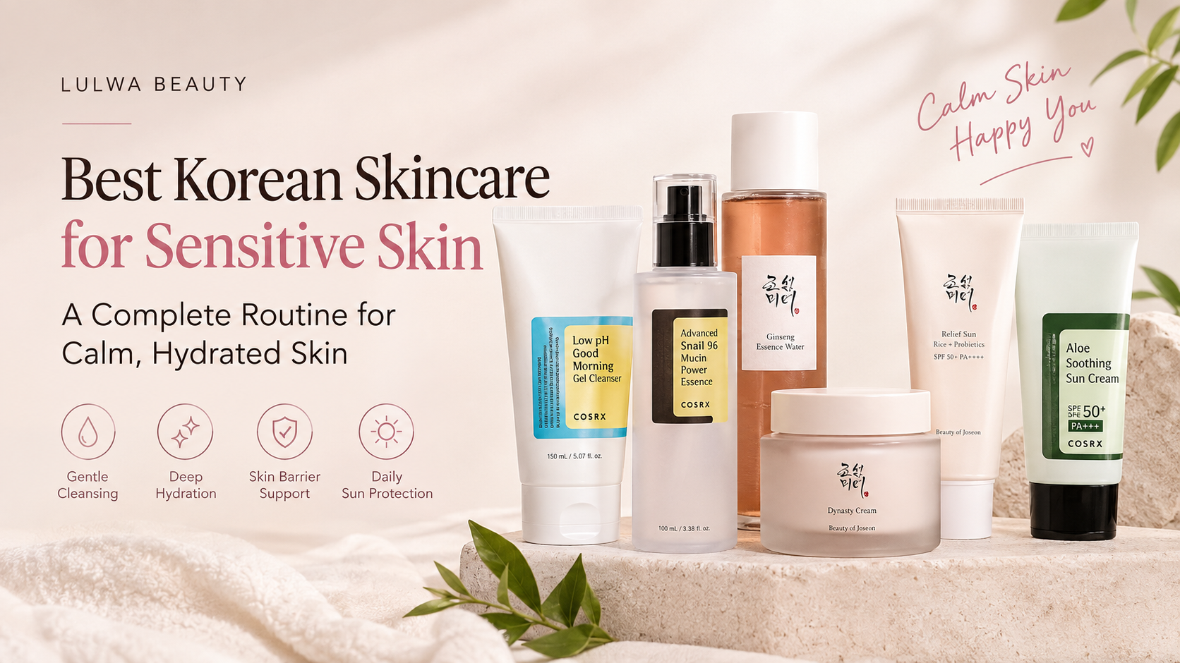 Best Korean Skincare for Sensitive Skin | Lulwa Beauty