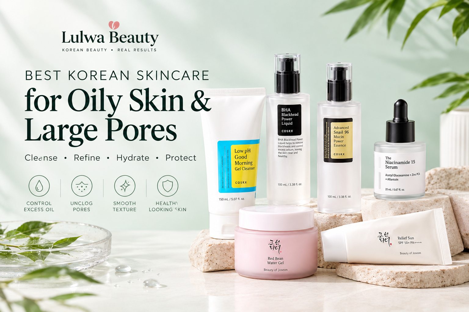 Best Korean Skincare for Oily Skin & Large Pores