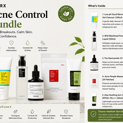 Acne Control Bundle  "Best for oily & acne-prone skin"