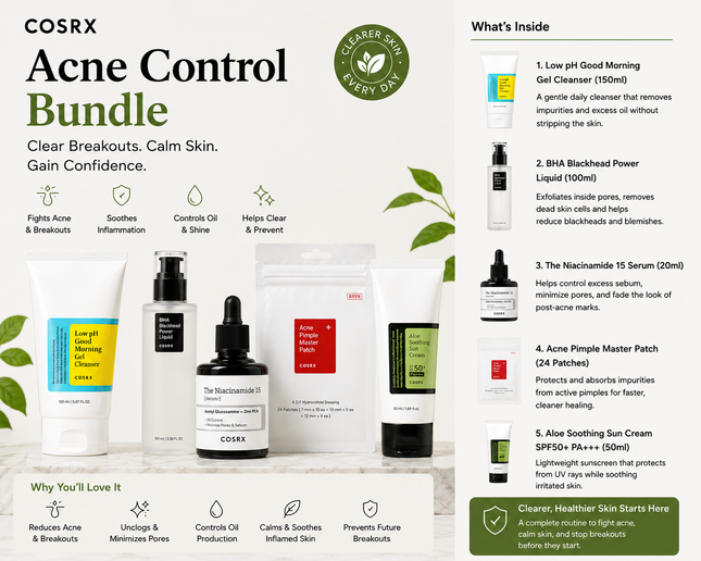 Acne Control Bundle  "Best for oily & acne-prone skin"